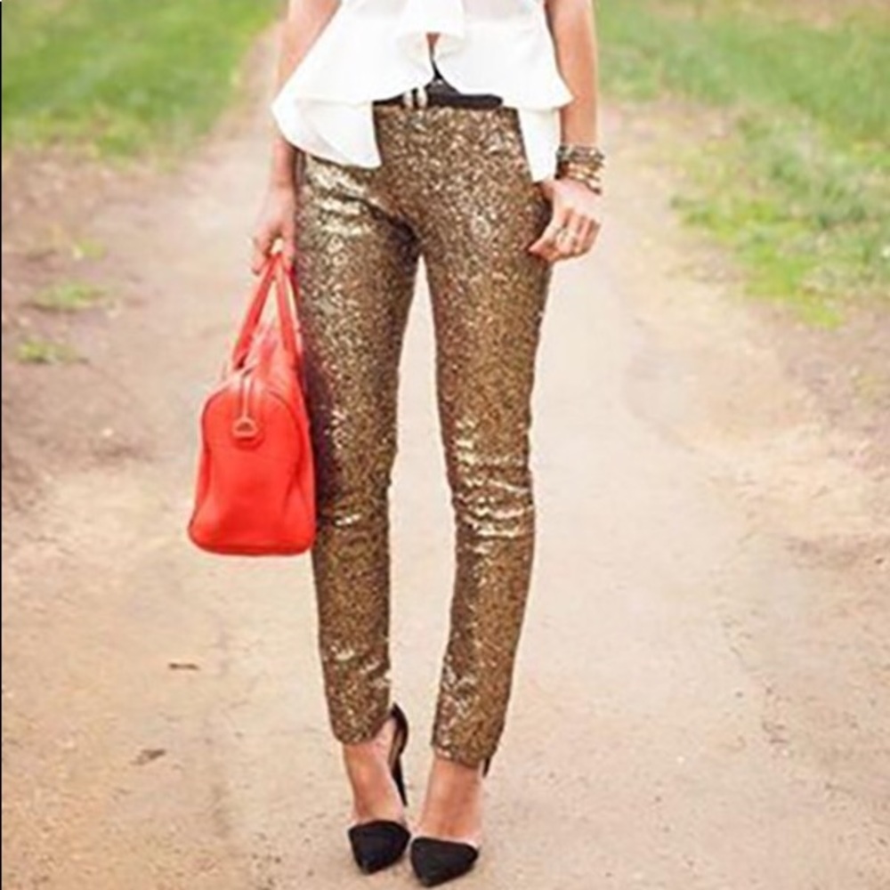NEW! Gold Sequins Leggings